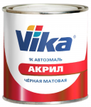 Vika 1К акриловая автоэмаль АК-142 / черная матовая 0,4 кг - Vika 