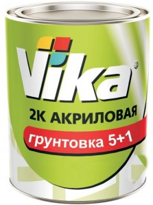Грунтовка Vika 5+1 HS акриловая 2K  черная 1,3 кг - Vika 