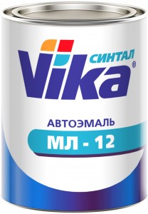 Автоэмаль Vika синтал МЛ-12 черная 0,8 кг - Vika 
