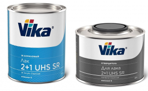 Vika Лак 2+1 UHS SR акриловый 2К 1 кг + отв 0,5 кг - Vika 